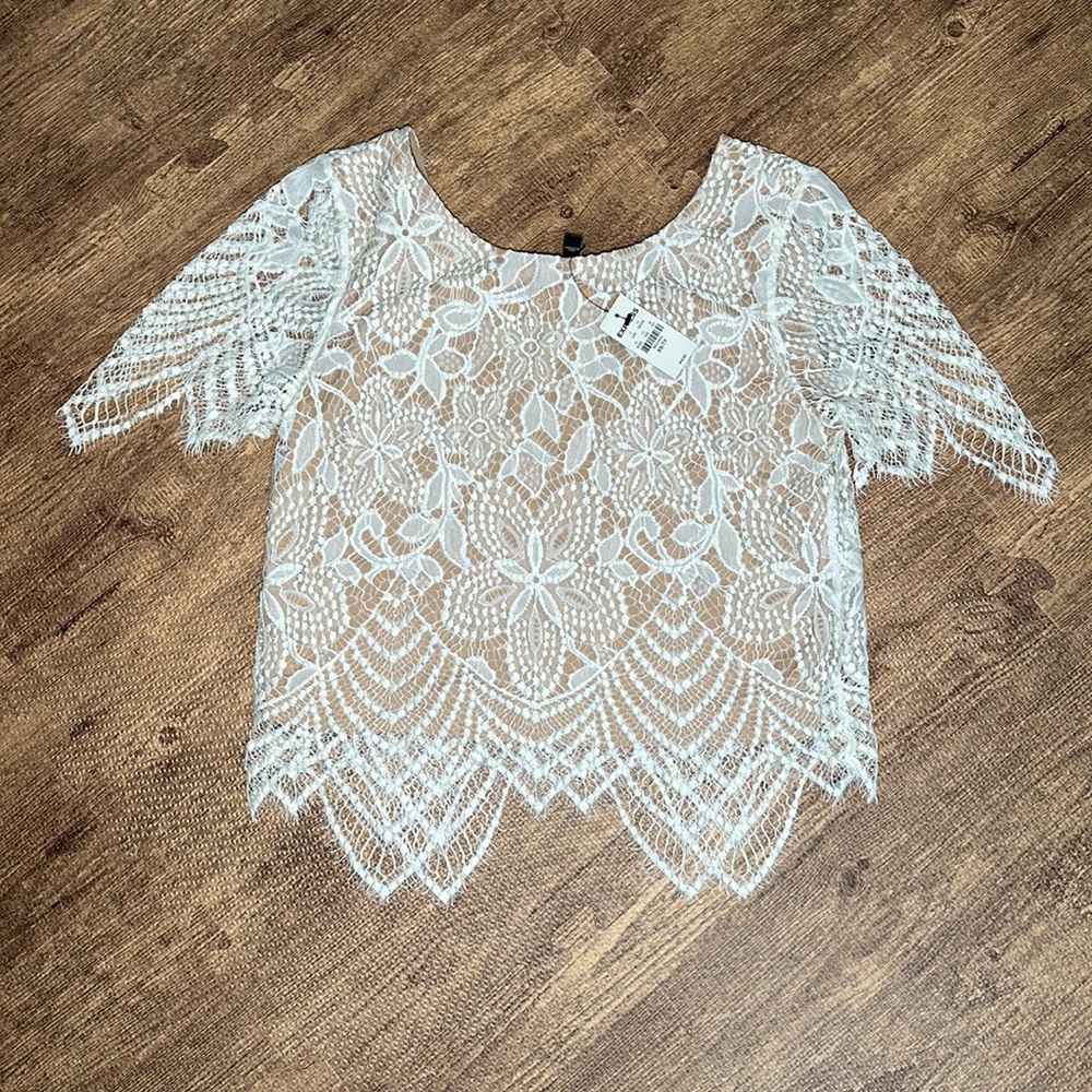 Express lace top size XS NWT
